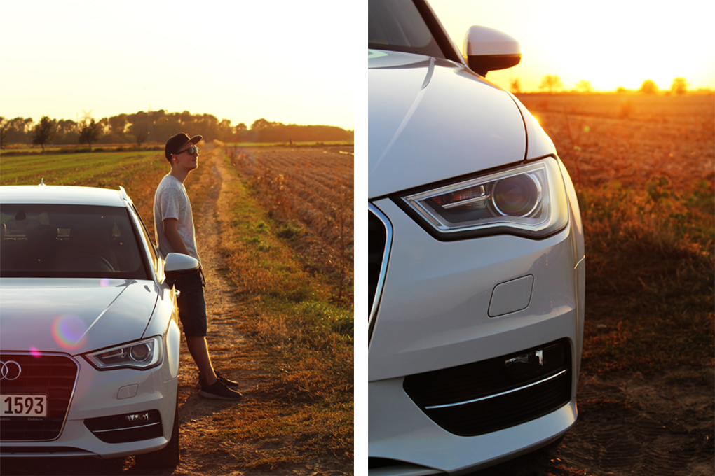 Audi Sonnenuntergang
